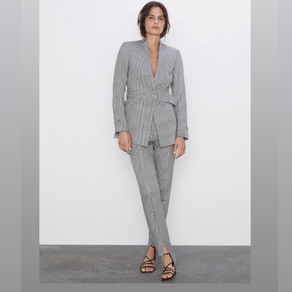 Zara Jackets & Blazers - Zara Houndstooth 2 piece suit